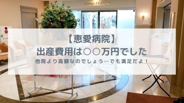 恵愛病院出産費用